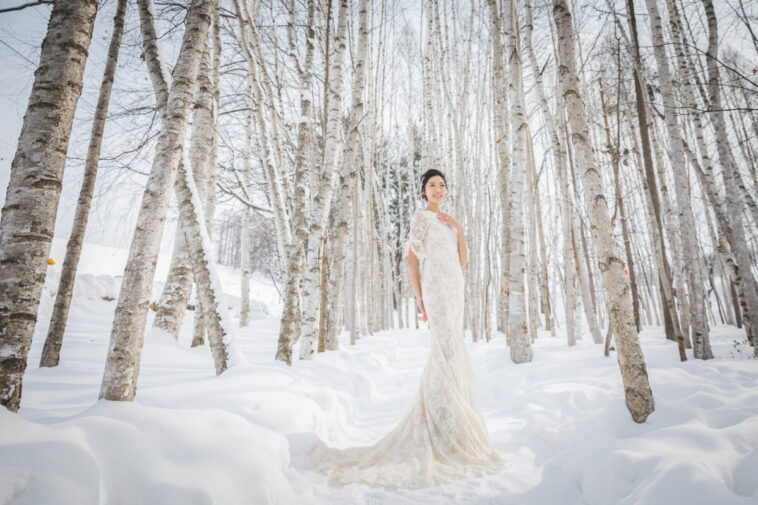 Premium bridal portfolio showcase for professional wedding makeup artists and dress designers in Hokkaido, presented by LYKKE PHOTO STYLE / KOGARECO.